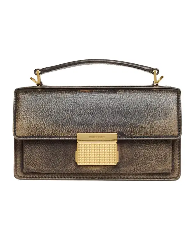 Golden Goose Venezia Small Treated Leather Crossbody Bag