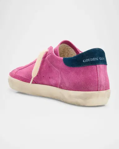 Golden Goose Super-Star Suede Low-Top Sneakers | Thumbnail 4 Golden Goose Super-Star Suede Low-Top Sneakers | Thumbnail 4