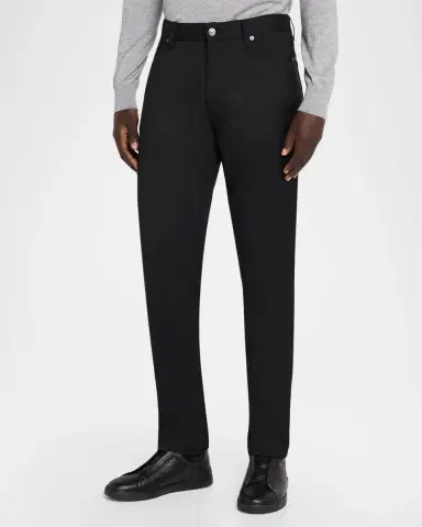 ZEGNA Men 's Wool Slim Fit Five-Pocket Pants | Thumbnail 4 ZEGNA Men 's Wool Slim Fit Five-Pocket Pants | Thumbnail 4
