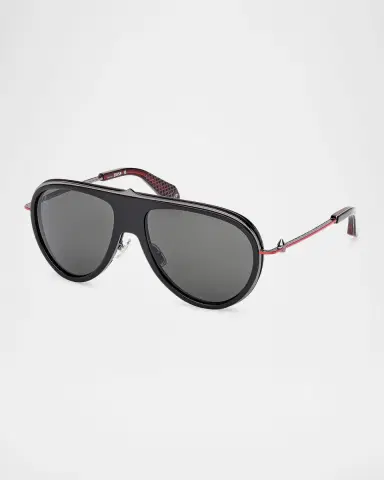 Christian Louboutin Men's LB0004M Metal Aviator Sunglasses | Thumbnail 2 Christian Louboutin Men's LB0004M Metal Aviator Sunglasses | Thumbnail 2