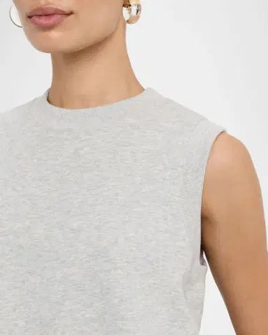 Co Sleeveless Crewneck Sweatshirt | Thumbnail 5