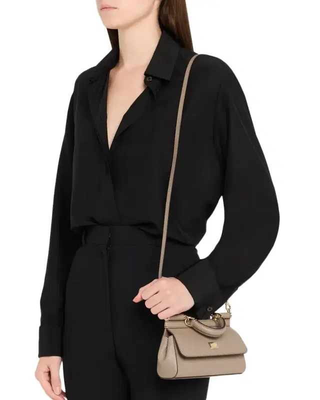 Medium Sicily Elongated Top-Handle Bag