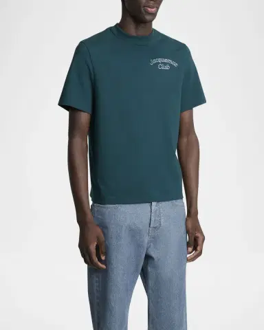 Jacquemus Men's Club Logo Crewneck T-Shirt | Thumbnail 4