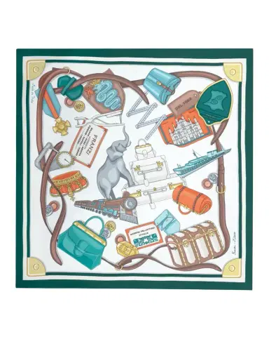 Franzi Printed Silk Twill Square Scarf | Thumbnail 1 Franzi Printed Silk Twill Square Scarf | Thumbnail 1