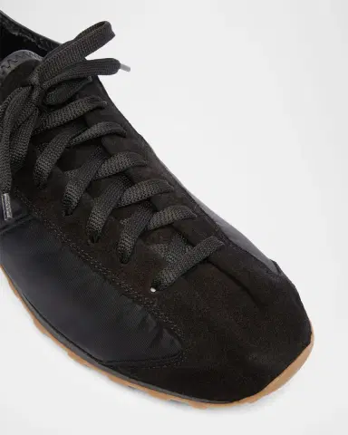 Jacquemus Men's The Tennis Suede & Nylon Sneakers | Thumbnail 4 Jacquemus Men's The Tennis Suede & Nylon Sneakers | Thumbnail 4