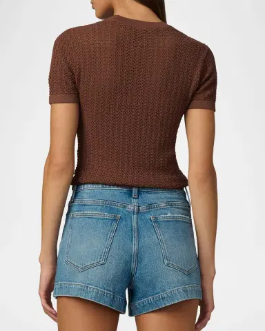 Joe 's Jeans The Crochet Baby Tee | Thumbnail 2 Joe 's Jeans The Crochet Baby Tee | Thumbnail 2