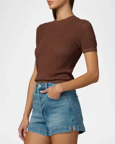 Joe 's Jeans The Crochet Baby Tee | Thumbnail 4 Joe 's Jeans The Crochet Baby Tee | Thumbnail 4