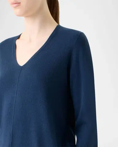Akris V-Neck Pure Cashmere Knit Sweater | Thumbnail 5