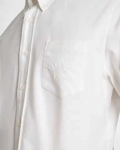 Givenchy Men's Embroidered Logo Pocket Button-Down Shirt | Thumbnail 4 Givenchy Men's Embroidered Logo Pocket Button-Down Shirt | Thumbnail 4