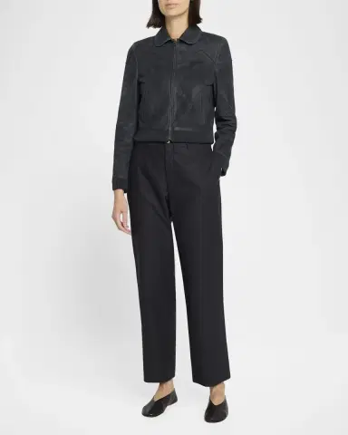 The Row Axelette Suede Jacket | Thumbnail 2 The Row Axelette Suede Jacket | Thumbnail 2