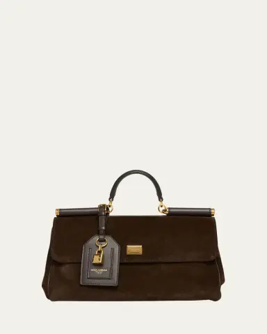Dolce & Gabbana My Sicily Suede and Leather Top-Handle Bag | Thumbnail 5