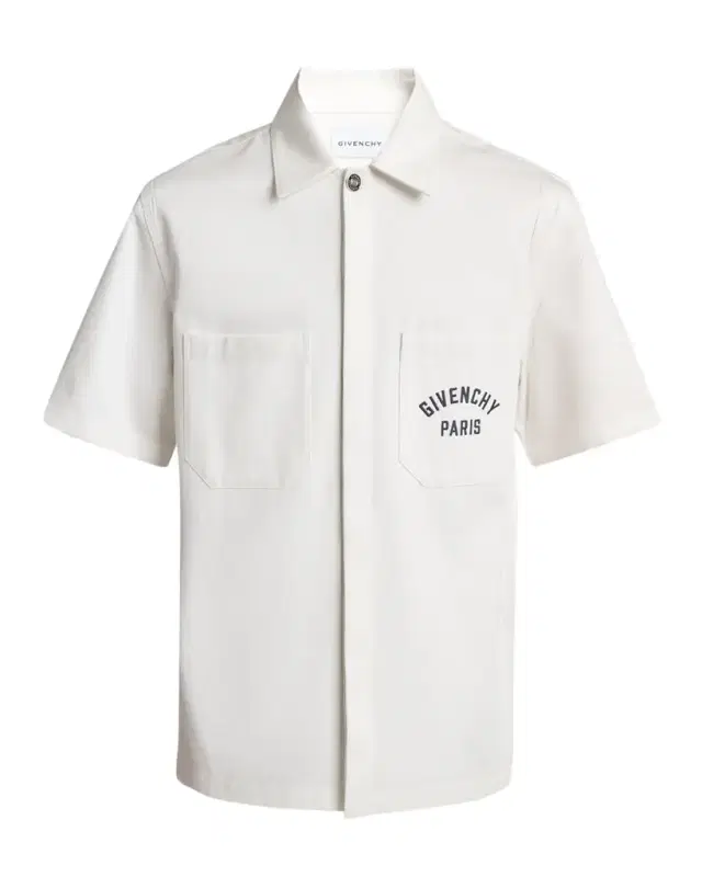 Men 's Twill Embroidered Pocket Shirt Men 's Twill Embroidered Pocket Shirt