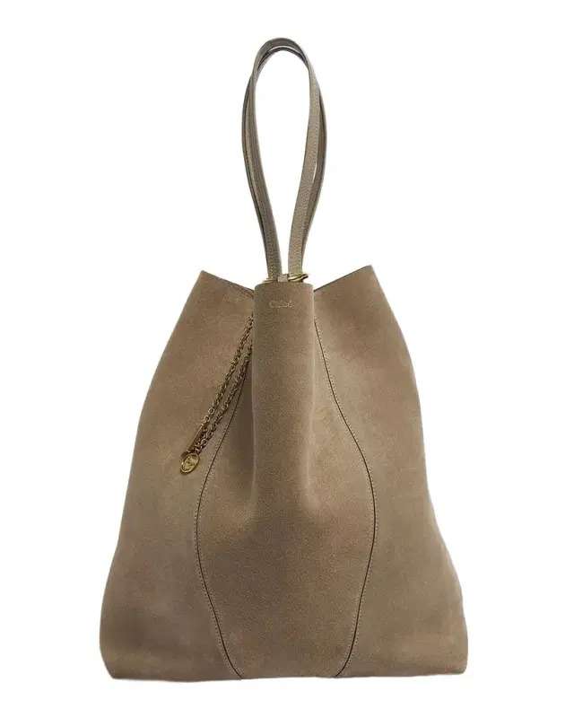 Chloe Spin Tote Bag in Suede