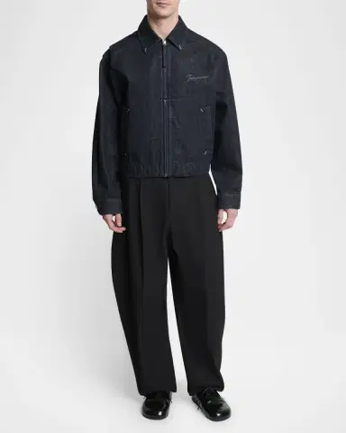 Jacquemus Men's The Canevas De-Nimes Denim Shirt Jacket | Thumbnail 2 Jacquemus Men's The Canevas De-Nimes Denim Shirt Jacket | Thumbnail 2