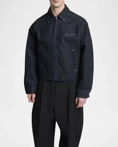 Jacquemus Men's The Canevas De-Nimes Denim Shirt Jacket | Thumbnail 4 Jacquemus Men's The Canevas De-Nimes Denim Shirt Jacket | Thumbnail 4