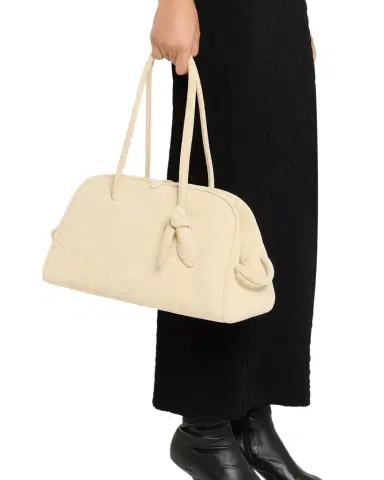 Jacquemus Le Turismo Croc-Embossed Suede Top-Handle Bowling Bag | Thumbnail 1 Jacquemus Le Turismo Croc-Embossed Suede Top-Handle Bowling Bag | Thumbnail 1