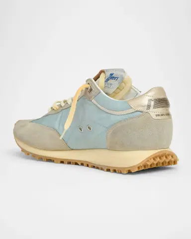 Golden Goose Men's Nylon and Suede Running Marathon Sneakers | Thumbnail 4 Golden Goose Men's Nylon and Suede Running Marathon Sneakers | Thumbnail 4