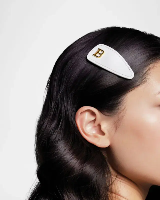 Limited Edition Printemps Leather Snap Hair Clip