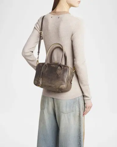 Golden Goose Vita Faded Leather Shoulder Bag | Thumbnail 5 Golden Goose Vita Faded Leather Shoulder Bag | Thumbnail 5