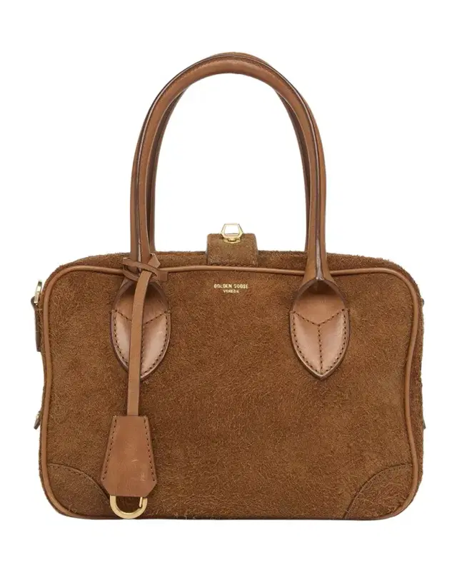 Golden Goose Vita Furry Suede Shoulder Bag