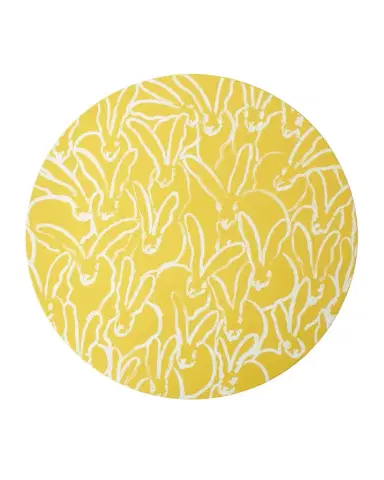 Hunt Slonem Rabbit Run Round Lacquer Placemat | Thumbnail 1