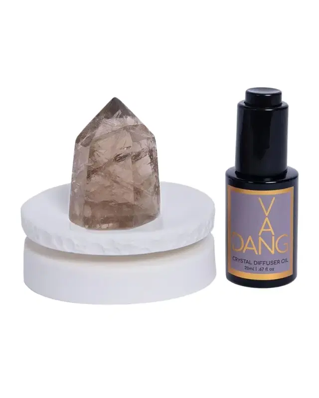 Van Dang Fragrances Acid Washed Dream Diffuser Oil with Smoky Quartz, 0.67 oz.