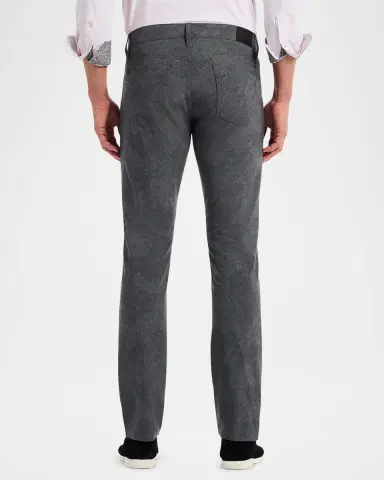 Robert Graham Men 's Alton Tonal Paisley Slim Five-Pocket Pants | Thumbnail 2