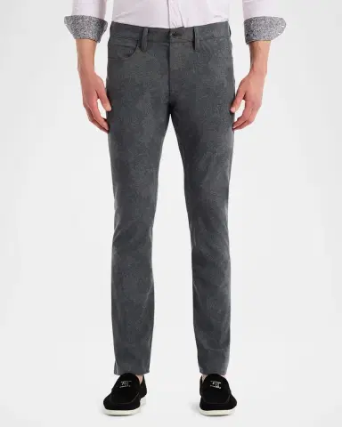 Robert Graham Men 's Alton Tonal Paisley Slim Five-Pocket Pants | Thumbnail 3