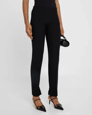 Amir Taghi Lisa Pintuck Slit-Hem Skinny Ankle Pants | Thumbnail 4 Amir Taghi Lisa Pintuck Slit-Hem Skinny Ankle Pants | Thumbnail 4