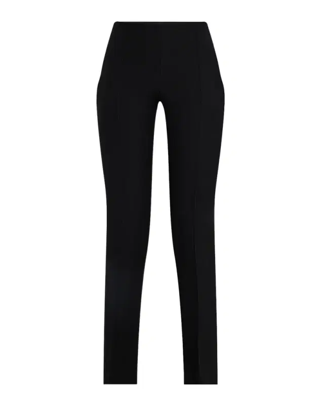 Amir Taghi Lisa Pintuck Slit-Hem Skinny Ankle Pants