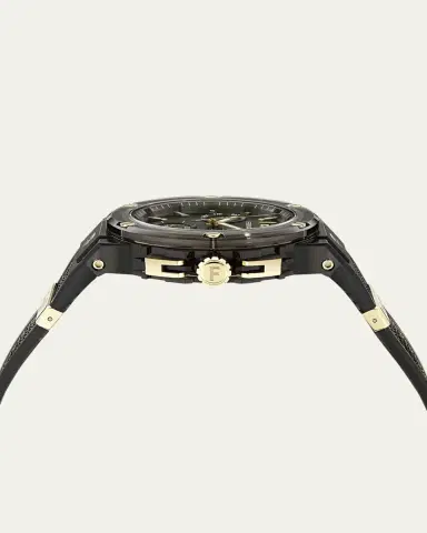 Ferragamo F-80 44mm Translucent Black Bioplastic Chronograph Watch | Thumbnail 7 Ferragamo F-80 44mm Translucent Black Bioplastic Chronograph Watch | Thumbnail 7