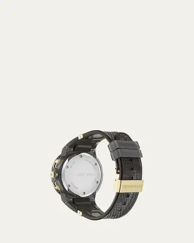 Ferragamo F-80 44mm Translucent Black Bioplastic Chronograph Watch | Thumbnail 8 Ferragamo F-80 44mm Translucent Black Bioplastic Chronograph Watch | Thumbnail 8