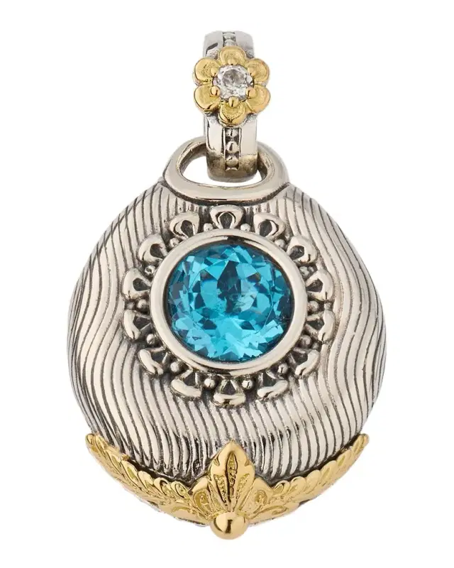 Kyma Enhancer with Blue Topaz and White Sapphire