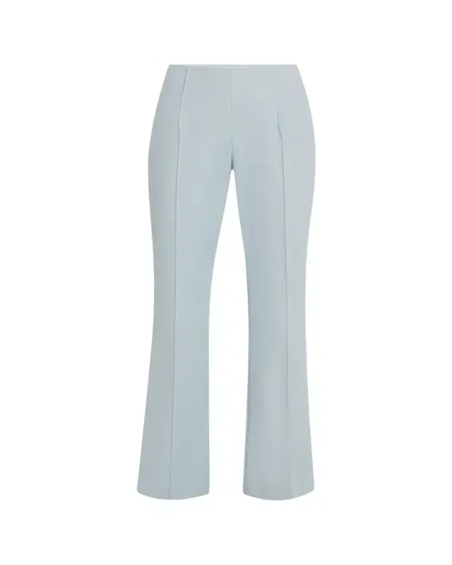 Vesey Seamed Flare-Leg Crop Pants