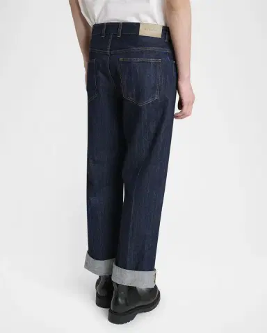 Givenchy Men's Cuffed Wide-Leg Jeans | Thumbnail 3