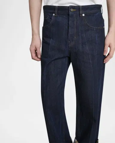 Givenchy Men's Cuffed Wide-Leg Jeans | Thumbnail 5