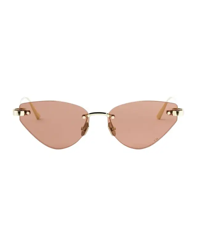 DIOR CDior B5U Cat-Eye Metal Sunglasses