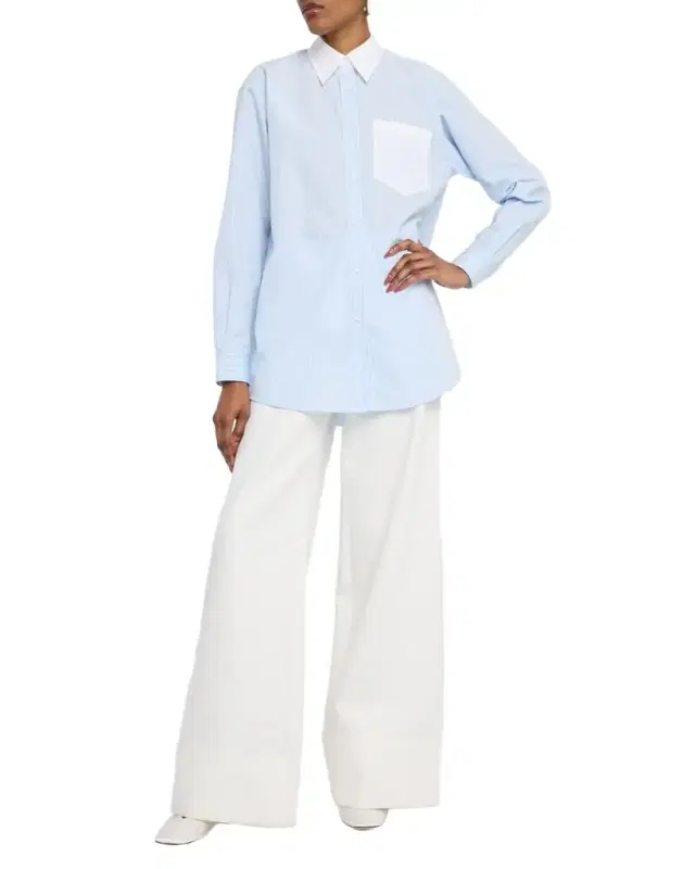 Charles Wide-Leg Twill Pants