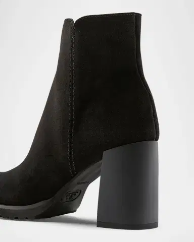 La Canadienne Maggie Suede Block Heel Ankle Booties | Thumbnail 3 La Canadienne Maggie Suede Block Heel Ankle Booties | Thumbnail 3