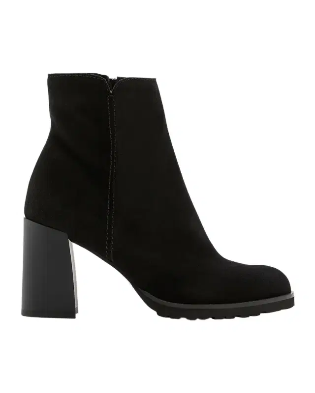 La Canadienne Maggie Suede Block Heel Ankle Booties