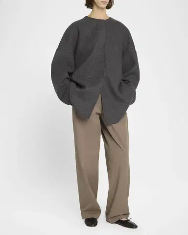 THE ROW Elke Brushed Cashmere Single-Breasted Jacket | Thumbnail 2 THE ROW Elke Brushed Cashmere Single-Breasted Jacket | Thumbnail 2