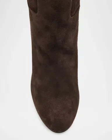 Christian Louboutin 85mm Loo Botta Suede Knee-High Boots | Thumbnail 6
