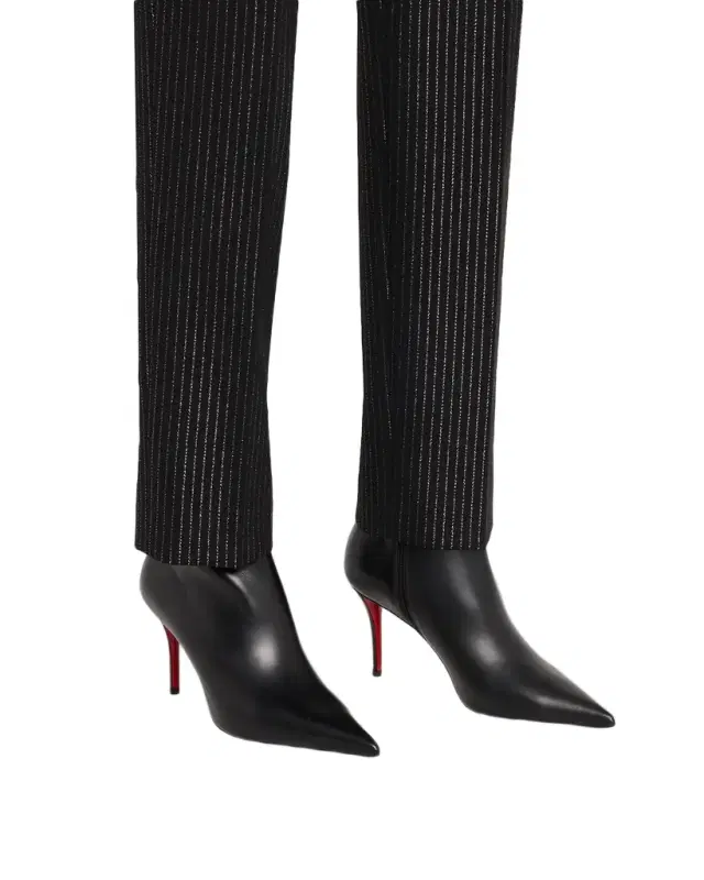 Christian Louboutin 80mm Miss Z Leather Booties
