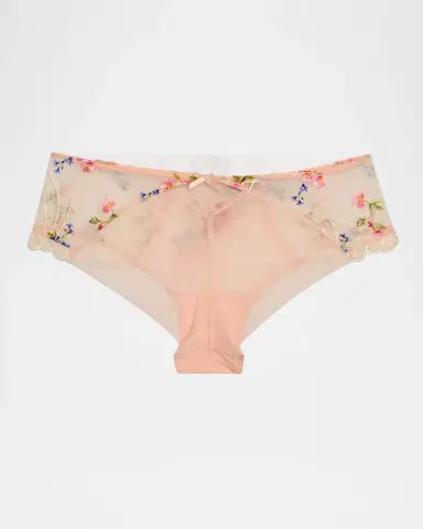 Lise Charmel Libertine en Fleurs Embroidered Tulle Boyshorts | Thumbnail 2