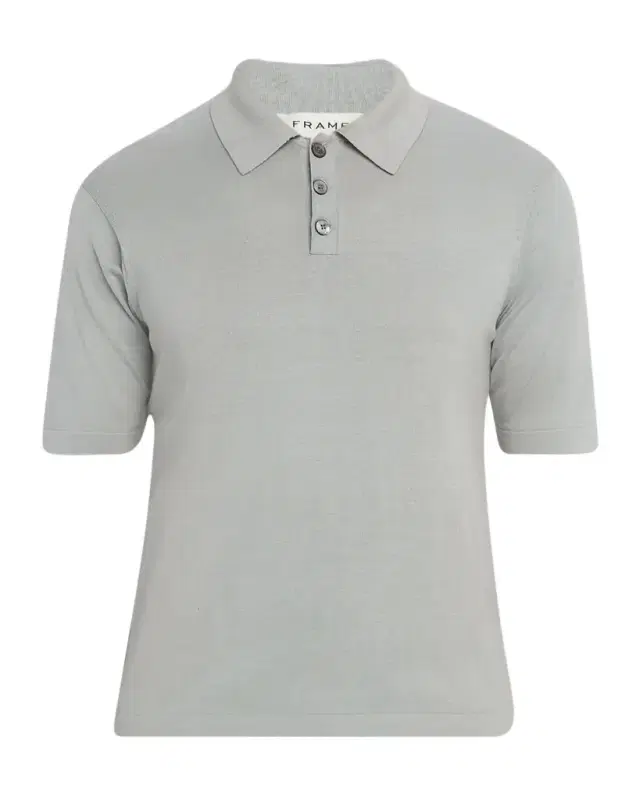 Men 's Cotton Silk Polo Sweater
