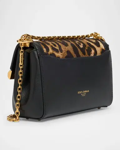 Dolce & Gabbana Marlene Leopard Chain Crossbody Bag | Thumbnail 3 Dolce & Gabbana Marlene Leopard Chain Crossbody Bag | Thumbnail 3
