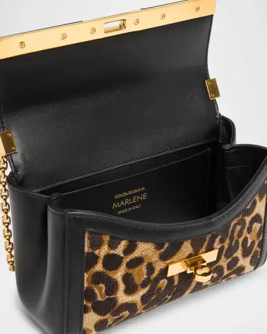 Dolce & Gabbana Marlene Leopard Chain Crossbody Bag | Thumbnail 4 Dolce & Gabbana Marlene Leopard Chain Crossbody Bag | Thumbnail 4