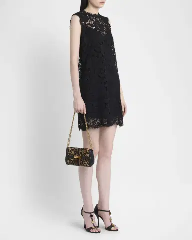 Dolce & Gabbana Marlene Leopard Chain Crossbody Bag | Thumbnail 5 Dolce & Gabbana Marlene Leopard Chain Crossbody Bag | Thumbnail 5