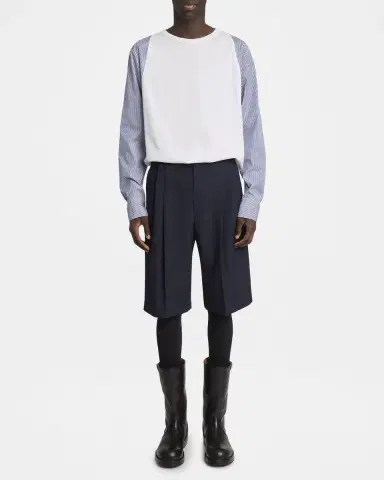 Dries Van Noten Men's Panrom Relaxed Fit Double-Pleated Shorts | Thumbnail 2 Dries Van Noten Men's Panrom Relaxed Fit Double-Pleated Shorts | Thumbnail 2