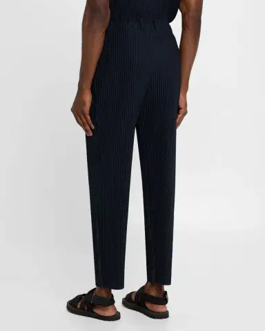 Homme Plissé Issey Miyake Men 's Pleated Flat-Front Pants | Thumbnail 3 Homme Plissé Issey Miyake Men 's Pleated Flat-Front Pants | Thumbnail 3